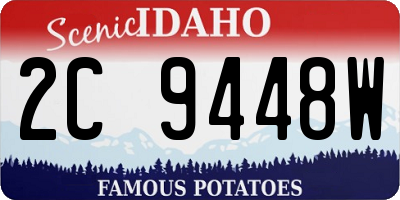 ID license plate 2C9448W