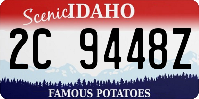 ID license plate 2C9448Z