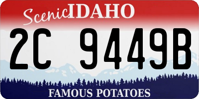ID license plate 2C9449B