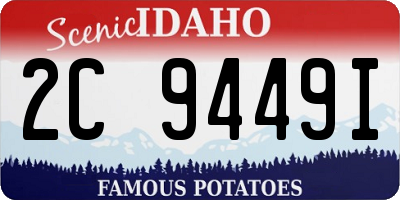 ID license plate 2C9449I