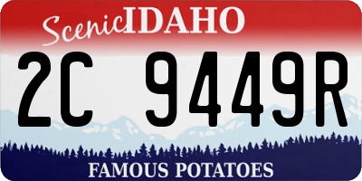 ID license plate 2C9449R