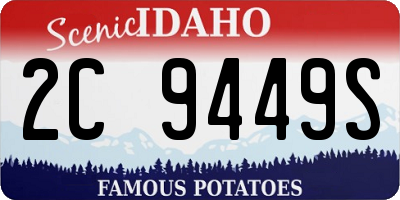 ID license plate 2C9449S