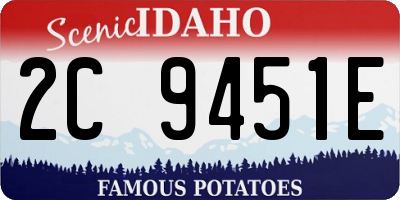 ID license plate 2C9451E