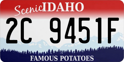 ID license plate 2C9451F