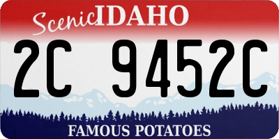 ID license plate 2C9452C