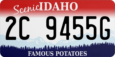 ID license plate 2C9455G