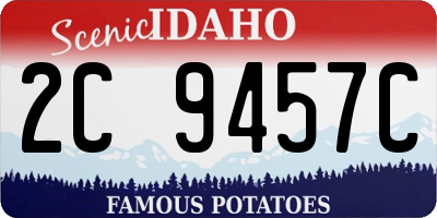 ID license plate 2C9457C