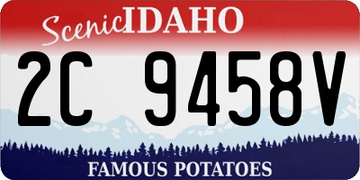 ID license plate 2C9458V