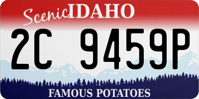 ID license plate 2C9459P