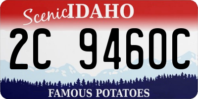 ID license plate 2C9460C