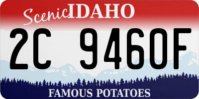 ID license plate 2C9460F