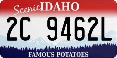 ID license plate 2C9462L
