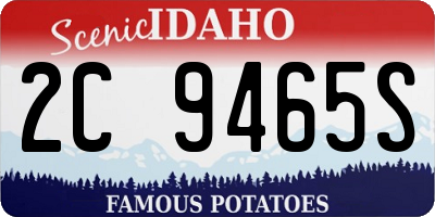 ID license plate 2C9465S