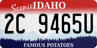 ID license plate 2C9465U