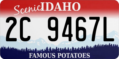ID license plate 2C9467L