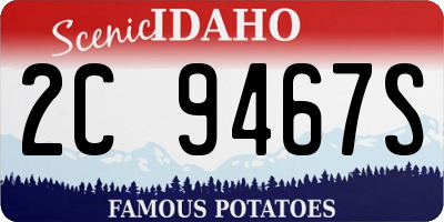 ID license plate 2C9467S
