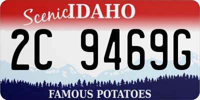 ID license plate 2C9469G