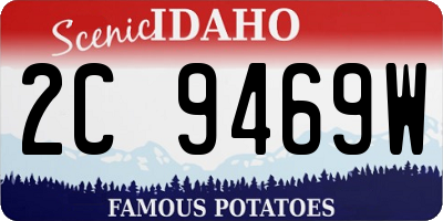 ID license plate 2C9469W