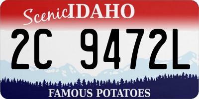 ID license plate 2C9472L