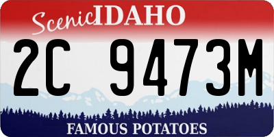 ID license plate 2C9473M