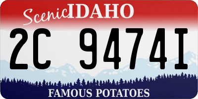 ID license plate 2C9474I