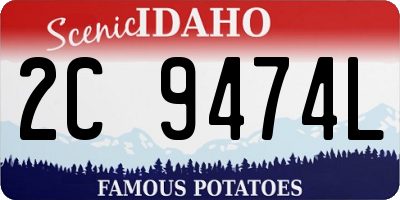 ID license plate 2C9474L