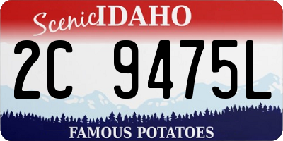 ID license plate 2C9475L