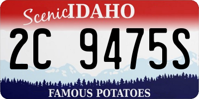 ID license plate 2C9475S