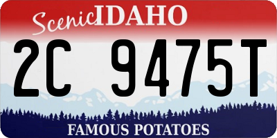 ID license plate 2C9475T