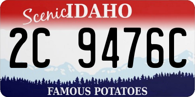 ID license plate 2C9476C