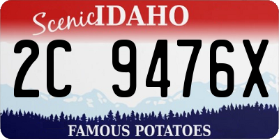 ID license plate 2C9476X