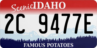 ID license plate 2C9477E