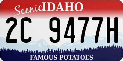 ID license plate 2C9477H