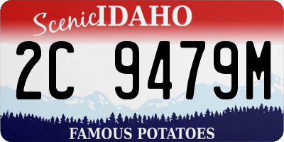 ID license plate 2C9479M
