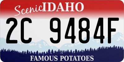 ID license plate 2C9484F