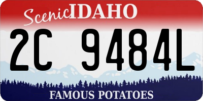 ID license plate 2C9484L
