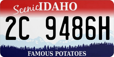 ID license plate 2C9486H