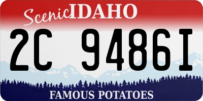 ID license plate 2C9486I