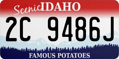 ID license plate 2C9486J