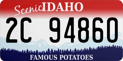 ID license plate 2C9486O
