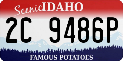 ID license plate 2C9486P