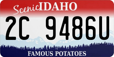 ID license plate 2C9486U