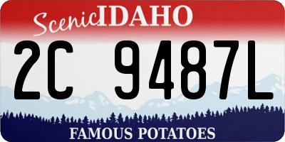 ID license plate 2C9487L
