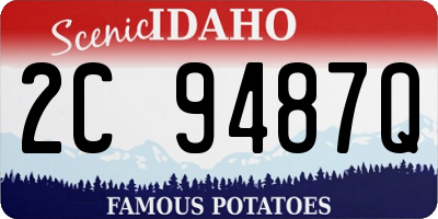 ID license plate 2C9487Q