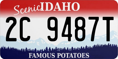 ID license plate 2C9487T