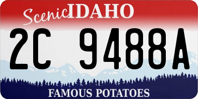 ID license plate 2C9488A