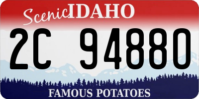 ID license plate 2C9488O