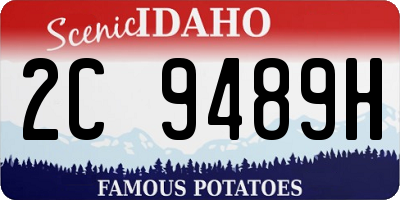 ID license plate 2C9489H