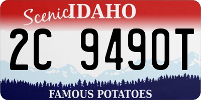ID license plate 2C9490T