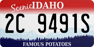 ID license plate 2C9491S